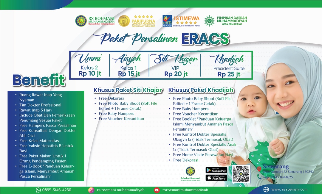 Paket Persalinan Sectio Caesarea (SC) Minim Rasa Sakit | ERACS RS Roemani